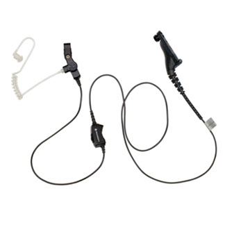Accessory kit, 1 wire surveillance kit with translucent tube, balck