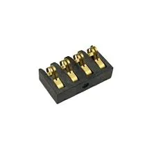 CONNECTOR POWER BATTERY,4,CONT,BAT, 4ROW, 4CONT,GLD,PC BOARD